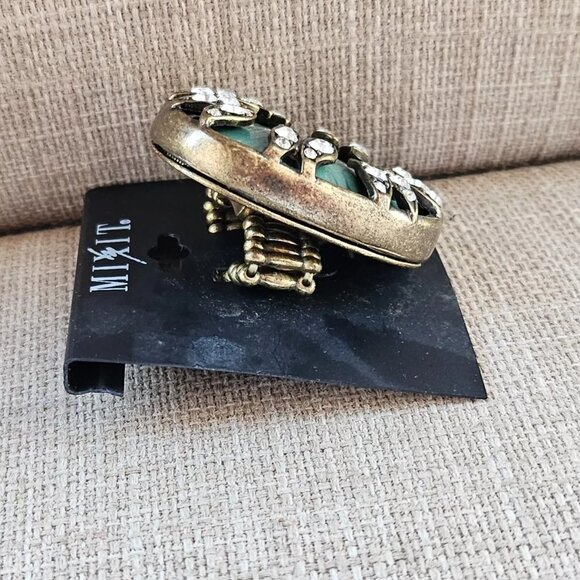 Mixit Women Ring Greex Faux Stone Statement Jewelry Ring Size Adjustable - Picture 3 of 10